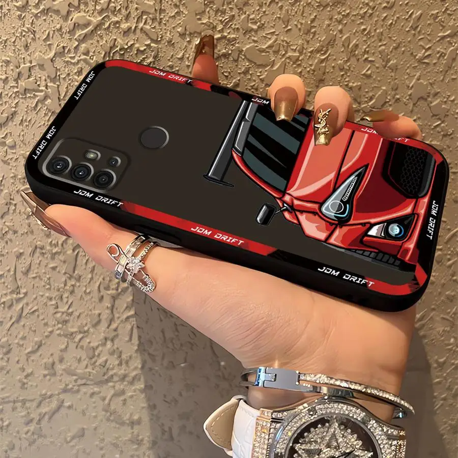 JDM Car Design Black Soft Phone Cover