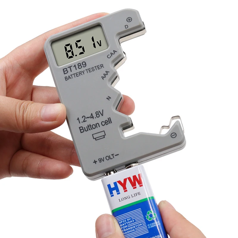 Тестер Аккумуляторов BT189, 9 В, AAAAA Тестер Аккумуляторов BT189, 9 В, AAAAA