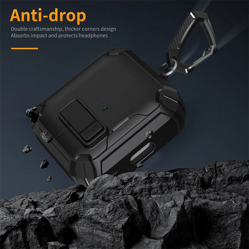 Shockproof TPU Earphone Protective Cover with Hook