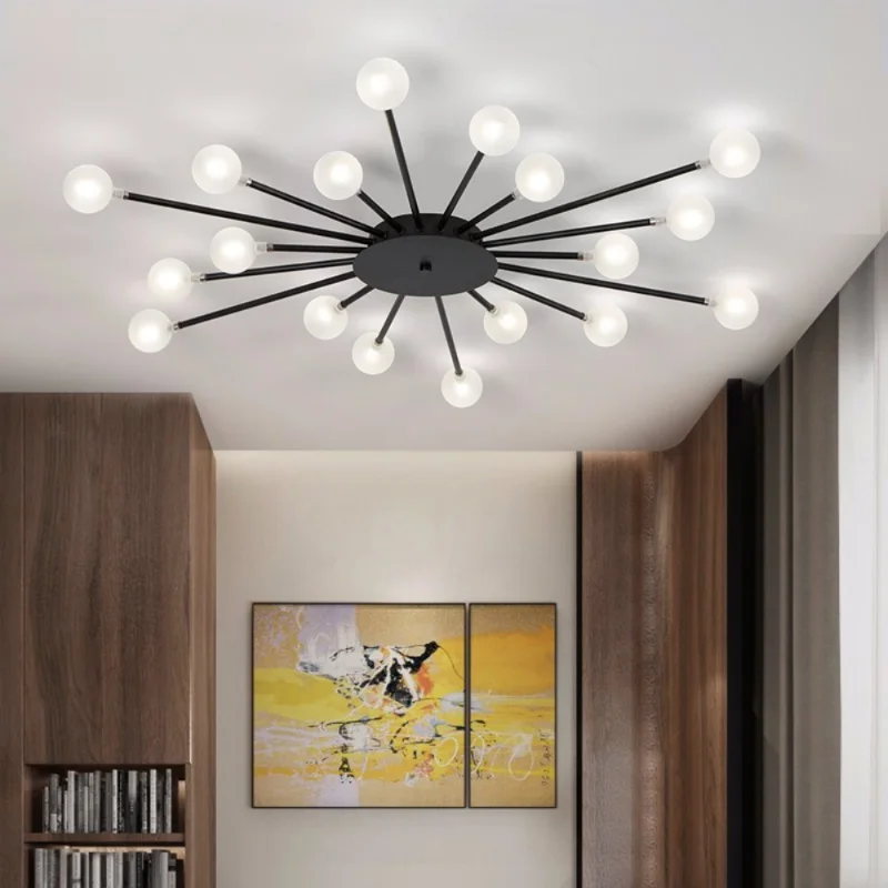 

Led ceiling lamp Creative Modern Nordic glass living dining bedroom hall milk white pendent ceiling ceiling lighting living room