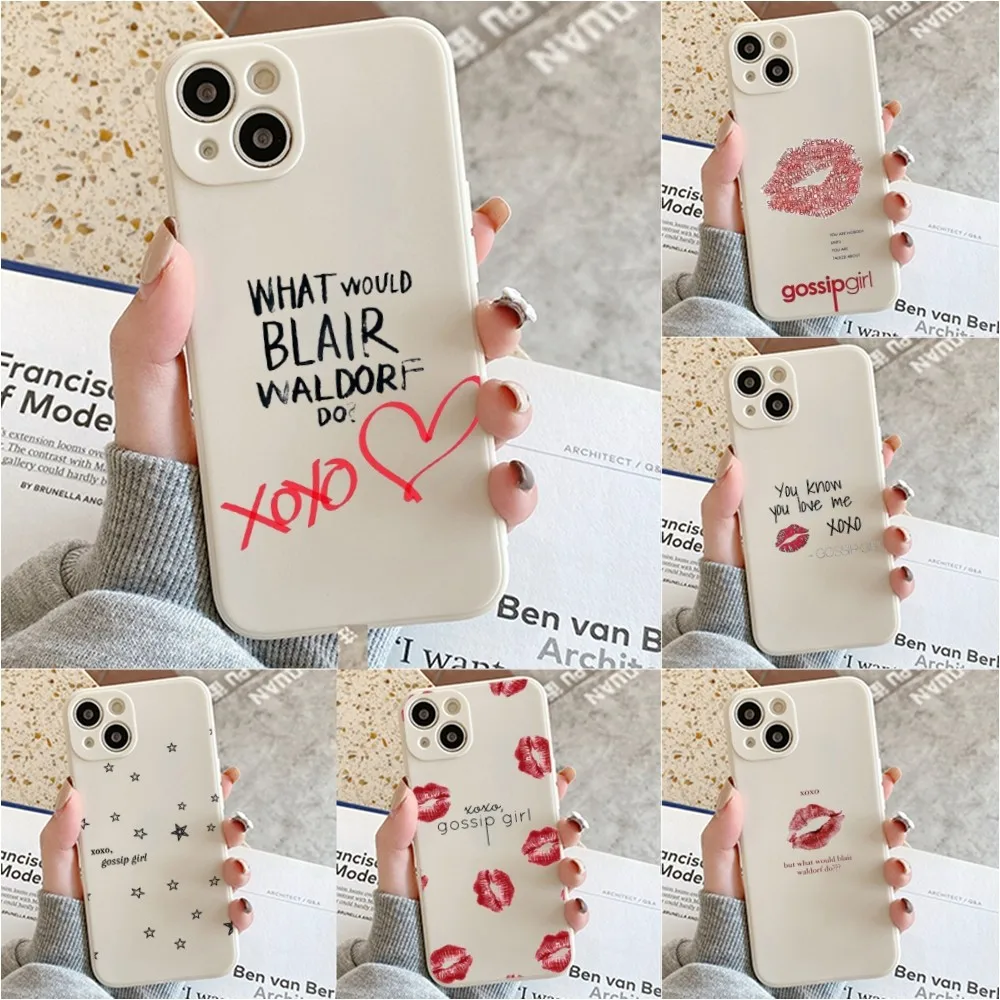 Gossip Girl Love Best Friends Custodia Per Telefono Per Iphone 11 13 14 Pro Max X Xr Xs Max Se2020 12Mini Custodia Bianca