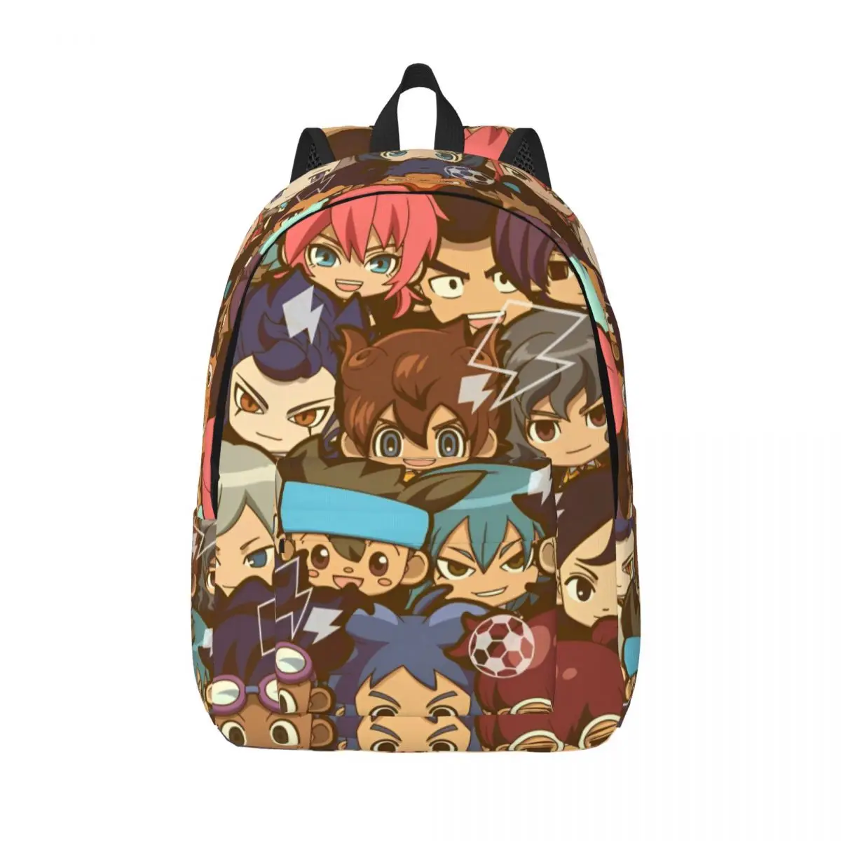 Inazuma Eleven Anime Game Teenage Backpack Outdoor High School Work RPG Cartoon Daypack for Men Women Laptop Canvas Bags 1