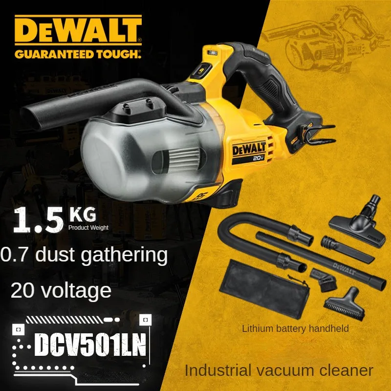 Ручной промышленный пылесос DEWALT с литиевой батареей