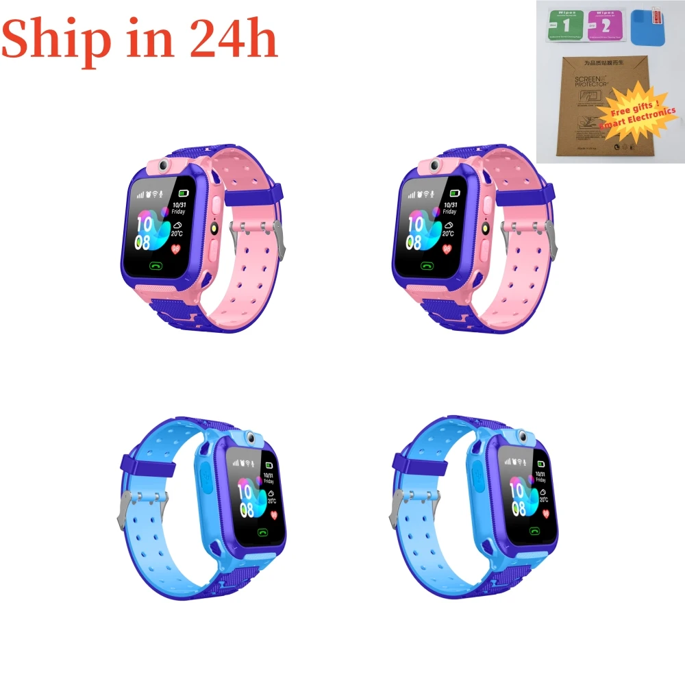 

Wholesale Dropshipping Kids Smart Watch For Children Real Time Positioning Sim Card SOS Phone Call Footprint Track Q12 Q19 4pcs