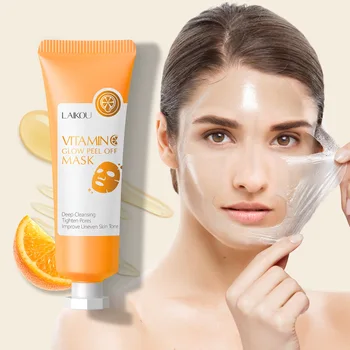 vitamin C Remove Blackhead Cleaning Mask Peel-off Mask Pores Beauty Health VC Glow Peel Off Mask Black Point Mask Face Skin Care