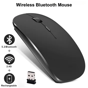 Universal Bluetooth-compatible Mouse Wireless Mouse Silent Computer Mice Portable Working Gaming Mouse For Lenovo Laptop Tablet 1