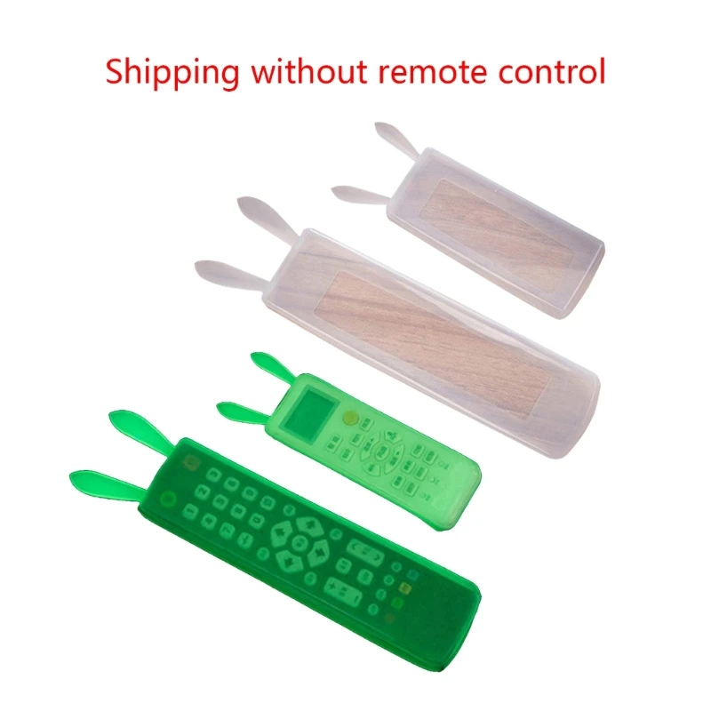 

Rabbit Ears Remote Control Cover Noctilucent Air Conditioner Dustproof Storage A0KF