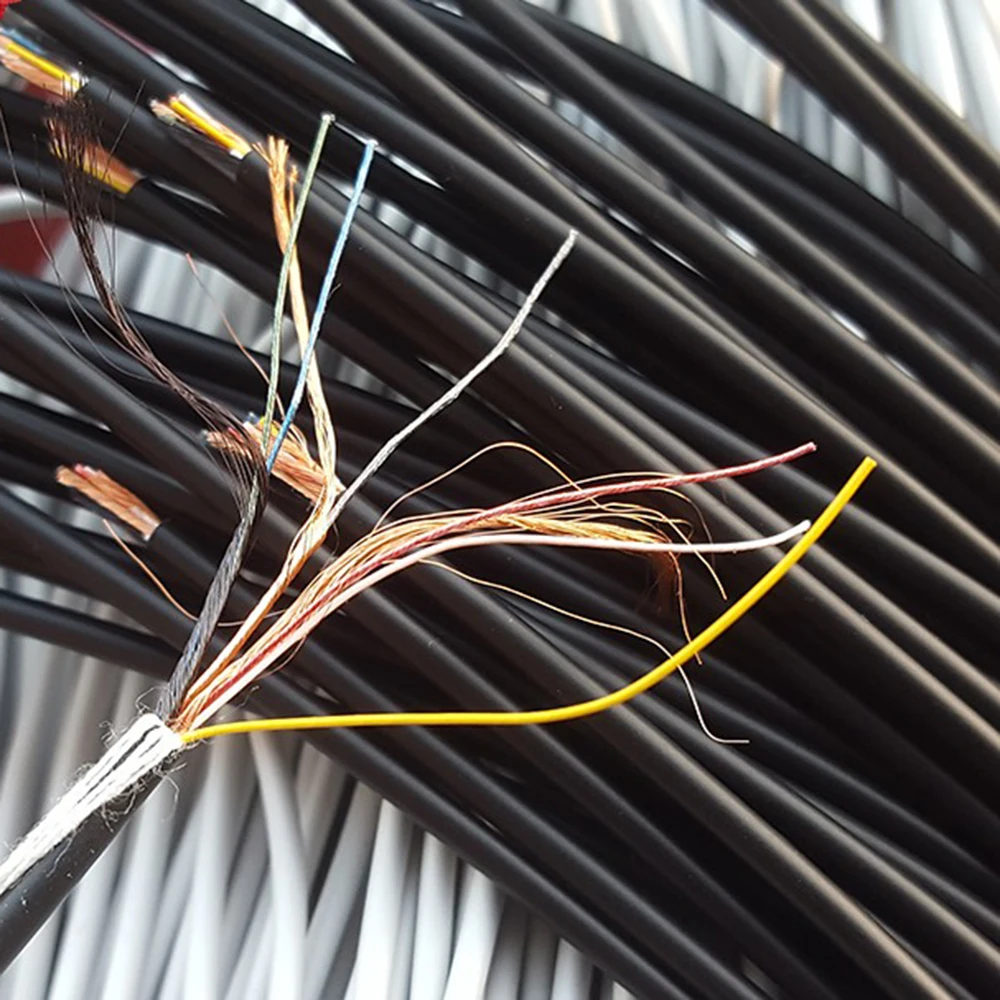Núcleos Núcleos Mais Blindagem Fios de Redução de Ruído Bluetooth Fone de Ouvido Reparação Linha de Sinal de Áudio Cabo Bainha de Silicone Fio 6