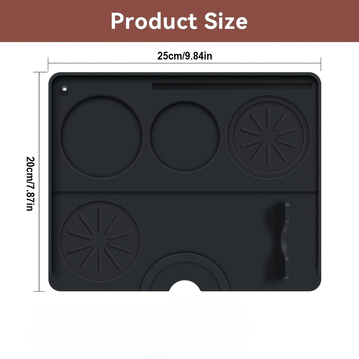 Coffee Tamping Mat Silicone Non Slip Holder Pad Coffee Press Cushion Tool Coffee Accessory Tamp Station Mat for Home And Cafe