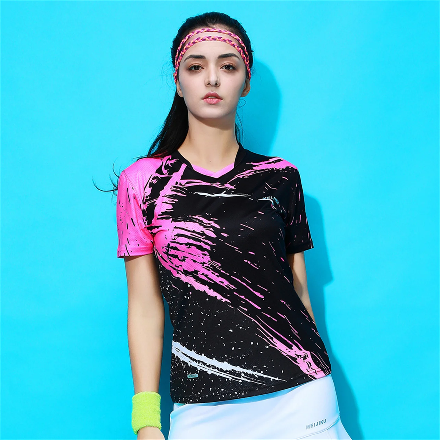 Tennis Table Badminton Uniform Men Women's Short Sleeved Jerseys Shorts Set Quick Drying Training Suit Shuttlecock Top Skirt