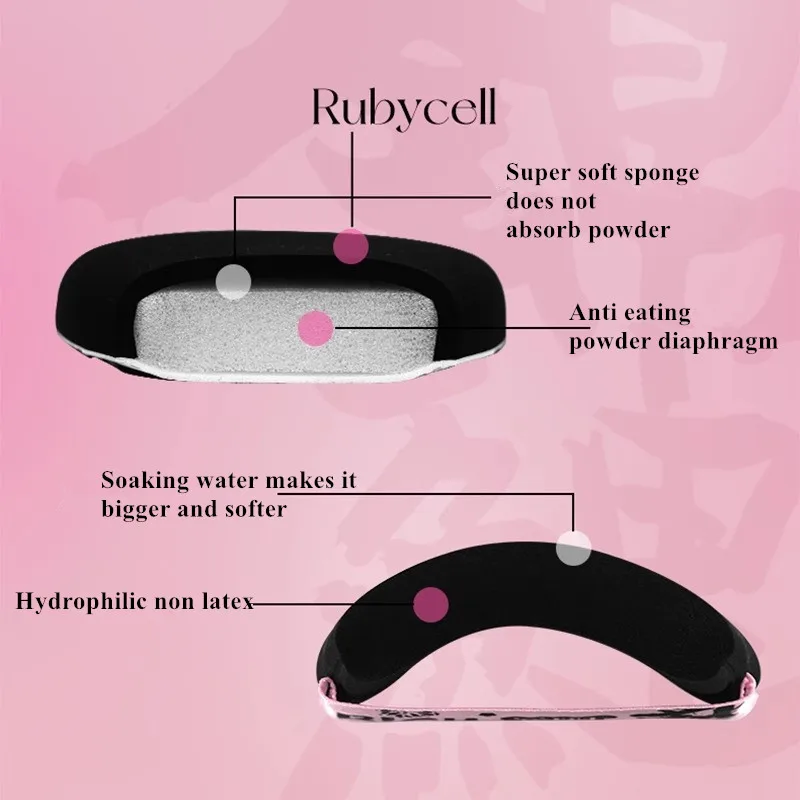 LISHU Makeup Sponge Cosmetic Applicator Puff Blender For Foundation Concealer Cream Make Up Soft Elastic Dry Wet Dual Use