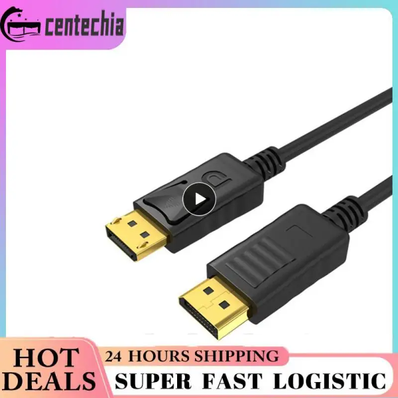 오디오 비디오 PC 노트북 TV 프로젝터용 디스플레이 포트 케이블 어댑터, 수-수 4K DP 1.4, 1m, 1.8m