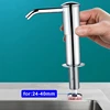 Upgraded Kitchen Sink Soap Dispenser Extended Tube Pump Dispenser Sink Countertop installation for Detergent and Hand Sanitizer 2