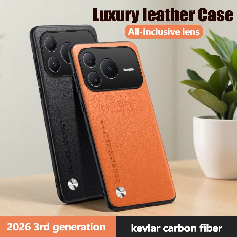 Luxury PU Leather Shockproof Phone Case - Full Protection Cover