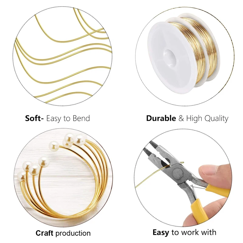1-100m Soft Brass Round Wire Dia 0.1mm 0.2mm 0.3
