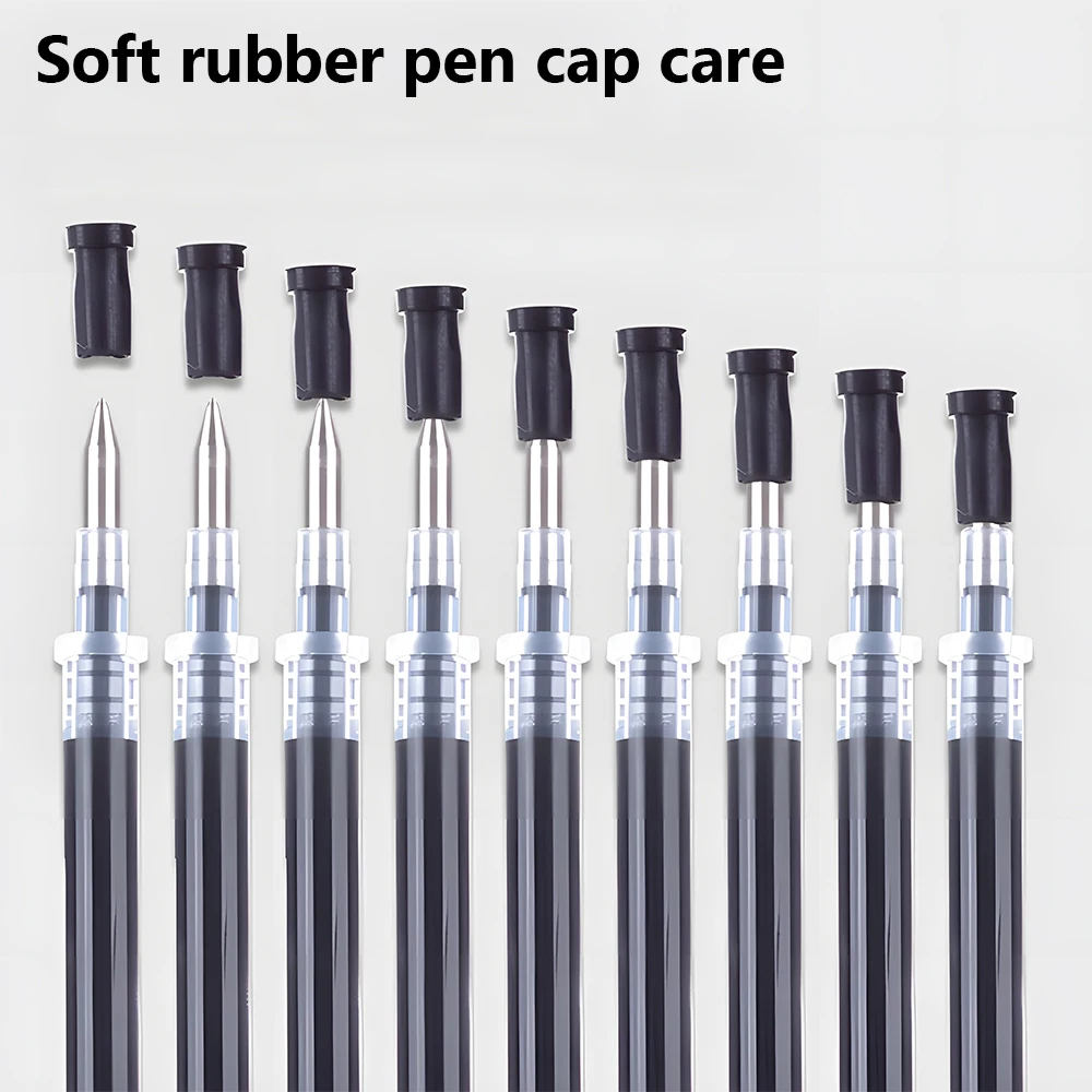 M&G 60pcs Gel Pen Refills 0.5mm Black Bullet Tip Signature Pen Refill Set Smooth Writing for Students Exam Office 3