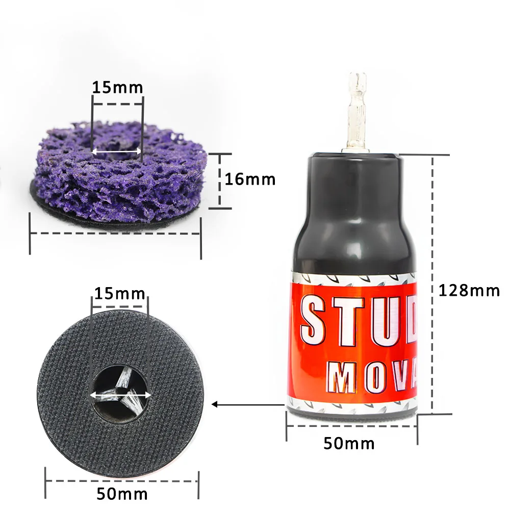 Car Rust Inhibitor Wheel Hub Clean Surface Corrosion Debris Wheel Hub Screw Derusting Auto Wheel Hub Cleaner Steel Cleaning Tool tire rim cleaning tool iron remover wheel iron remover