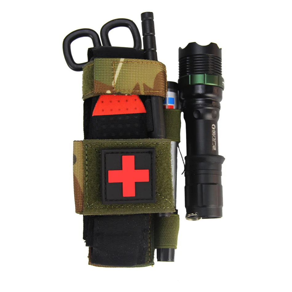 Tactical Bag First Aid Kit Molle Flashlight Torch Pouch Belt Fast Tourniquet Shear Medical CAT Gear Gear Accessories Pack