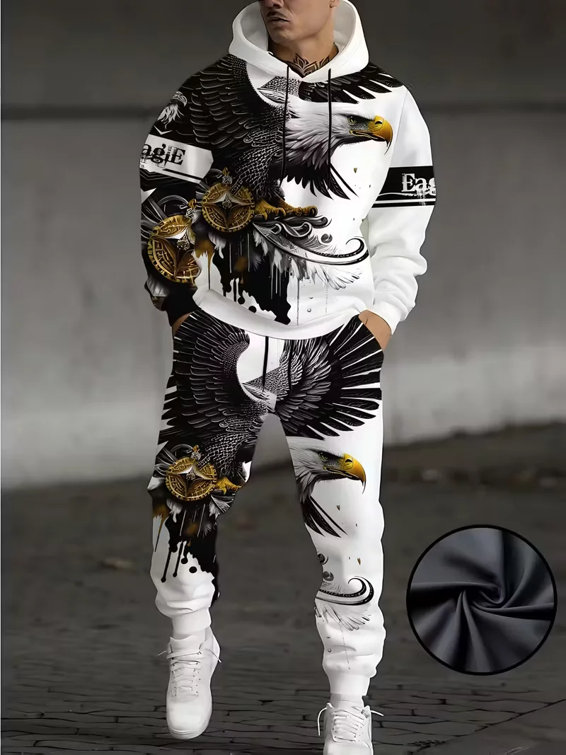 لهب الأسد البلوز هوديس مجموعات ثلاثية الأبعاد الطباعة الرجال النساء موضة هوديي + بانت 2 قطعة مجموعات تأثيري بدلة رياضية رجالي 2 قطعة مجموعات