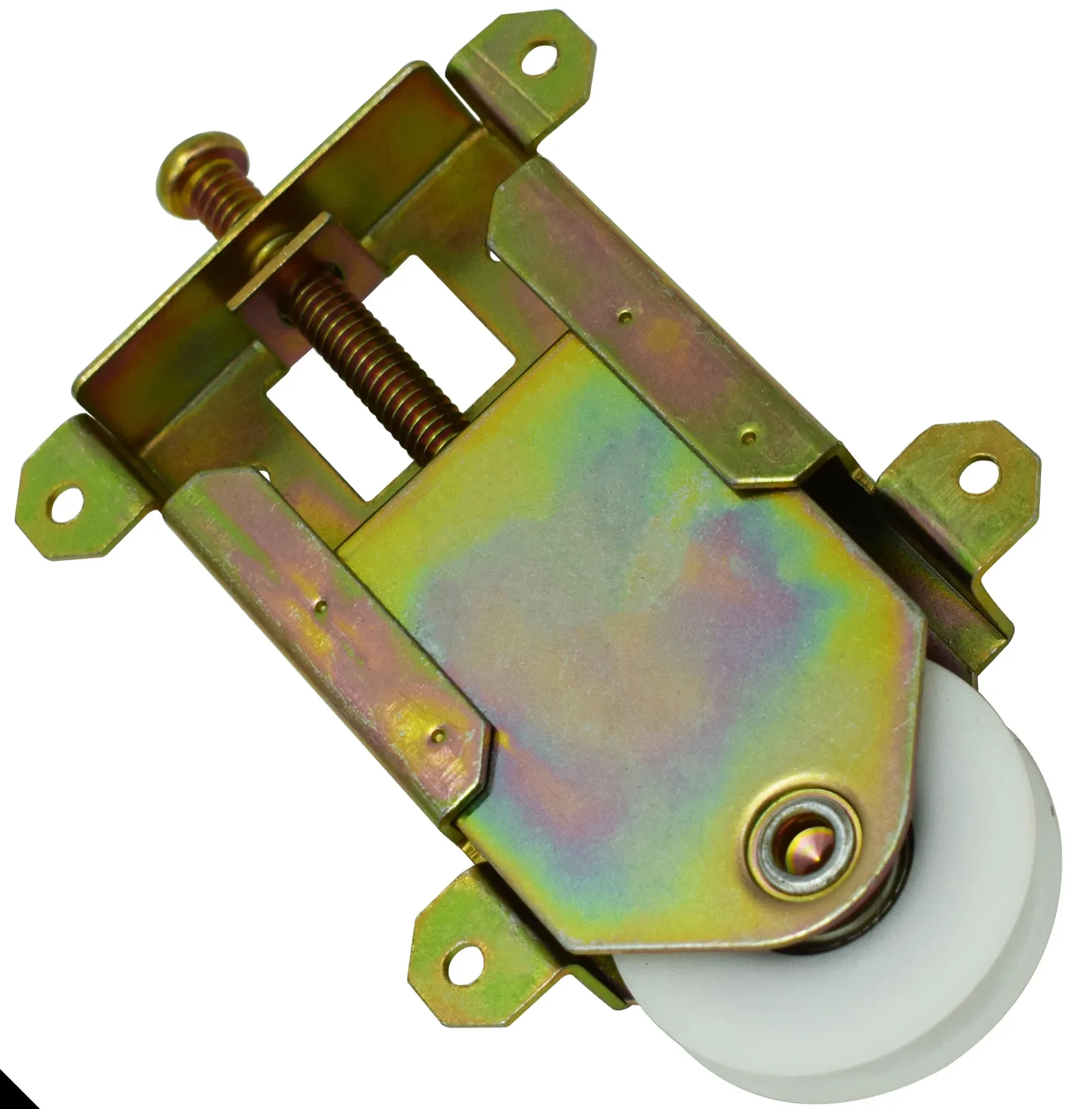 Slide Door and window Concave Wheel Pulleys Roller 1-1/2 Inch Sliding Mirror Door Roller Assembly Steel Housing Ball Bearings