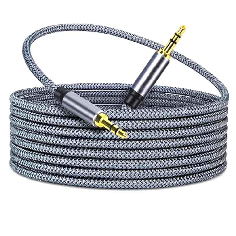 Premium 3.5mm Audio Aux Cable – Male to Male Stereo Cord for Headphones, Laptops, and Music Players