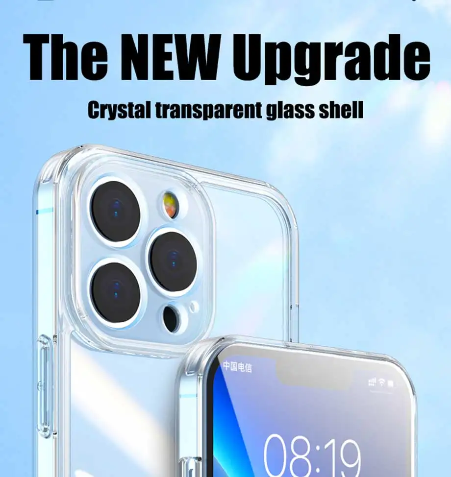 Clear Camera Protection Case For iPhone 13 12 11 Pro XS Max XR X Soft TPU Silicone For iPhone 6 7 8 Plus Back Cover Phone Case iphone 12 pro max leather case