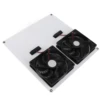 Solar Panel Powered Fan 12inch Waterproof Dual Fan 100W Solar Exhaust Fan for Chicken House Greenhouse 4