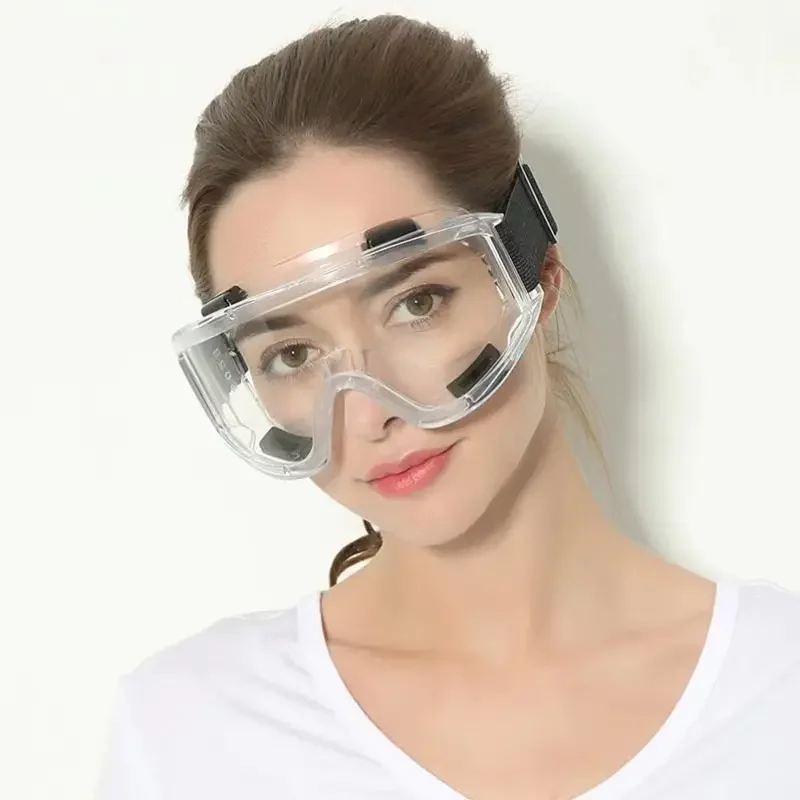 Protective Goggles Protective Glasses Safety Goggle Anti Splash Dust Proof Work Lab Eyewear Eye Protection Industrial Research Safety Glasses Clear Lens