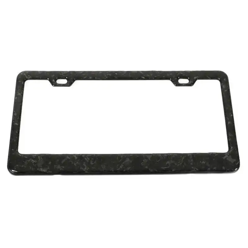 License Plate Frame Car Licence Plate Covers Carbon Fiber Style Clear Texture for Vehicle