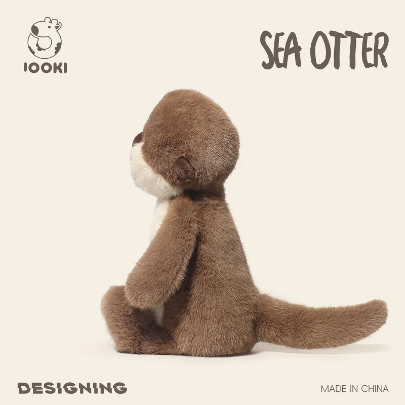 36cm Kawaii Cartoon Sea Otter Plush High Quality Brown Sea Otter Plush Toy Super Soft Home Decor For Boys Girls Christmas Gifts