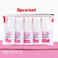 10g*5pcs Nail Glue Fast Drying For Fake Nail Tips Glitter Rhinestones Sequins Decoration Nail Gel Adhesive Manicure Tools GU7#RP 1