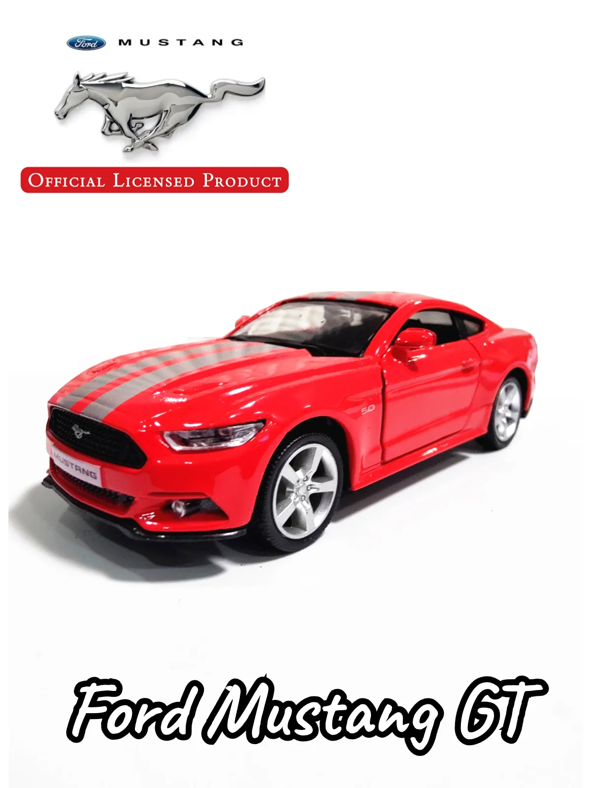 

Модель автомобиля Ford Mustang GT в масштабе 1:36, копия литая миниатюрная машинка для дома и офиса, интерьерный декор, рождественский подарок, игрушка для мальчика