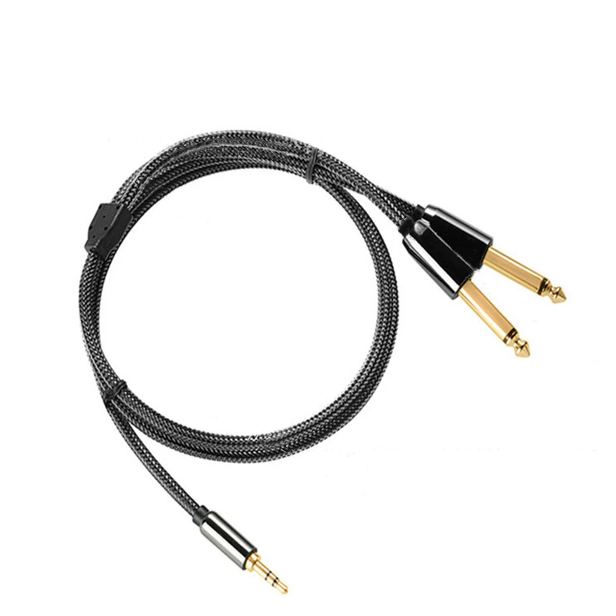 1/8 TRS a Dual 6,35mm 1/4 TS Mono Breakout Cable Y Splitter Stereo Cord