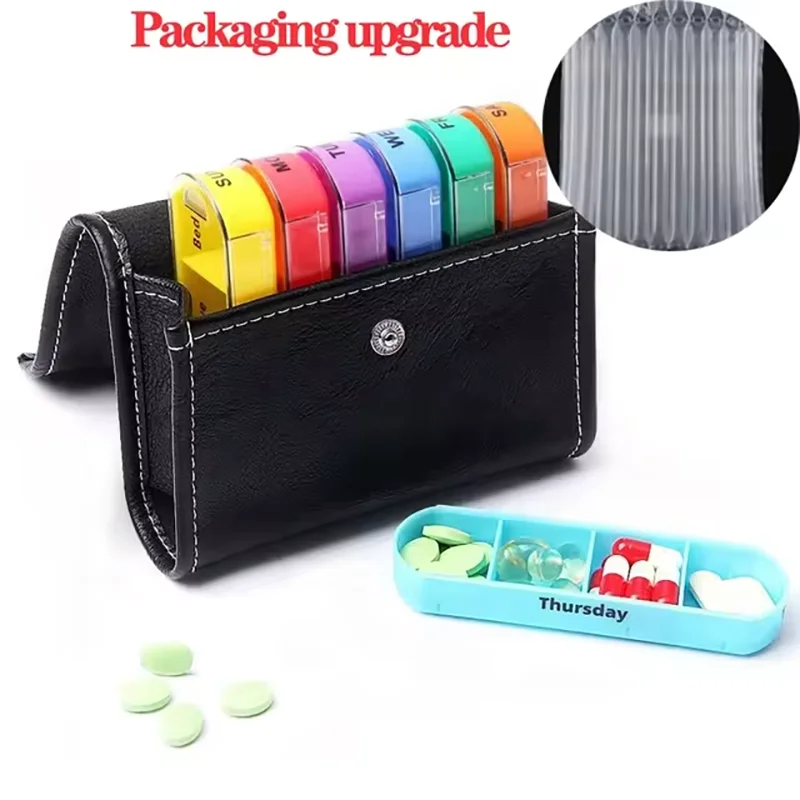 Waterproof Weekly Pill Organizer with Secret Compartments