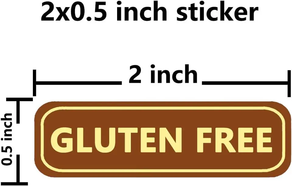 Nut Free Stickers - 500 Adhesive Allergy Warning Labels, 1.5 Inch Round Dots For Food Rotation
