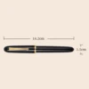 Jinhao 9016 Transparent Fountain Pen Resin ink pens EF F M Nib Student School Stationery Business Office writing Supplies Gifts 4