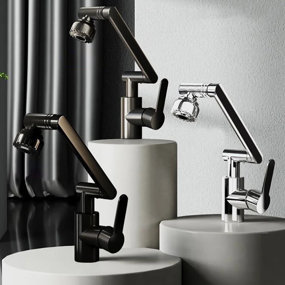 360 Degree Rotating Kitchen Faucet Robotic Arm