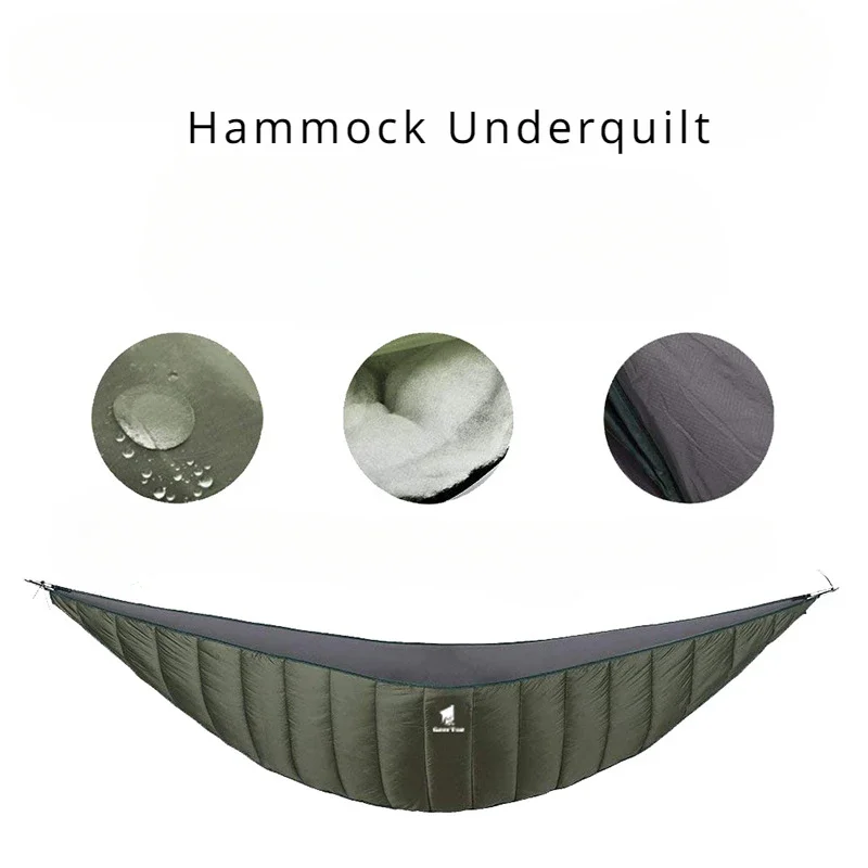 Camping Cotton Hammock Underquilt Portable Outdoor Warm Sleeping Bag Multifunctional Hammock Blanket Hiking Picnic Travel Swings 4