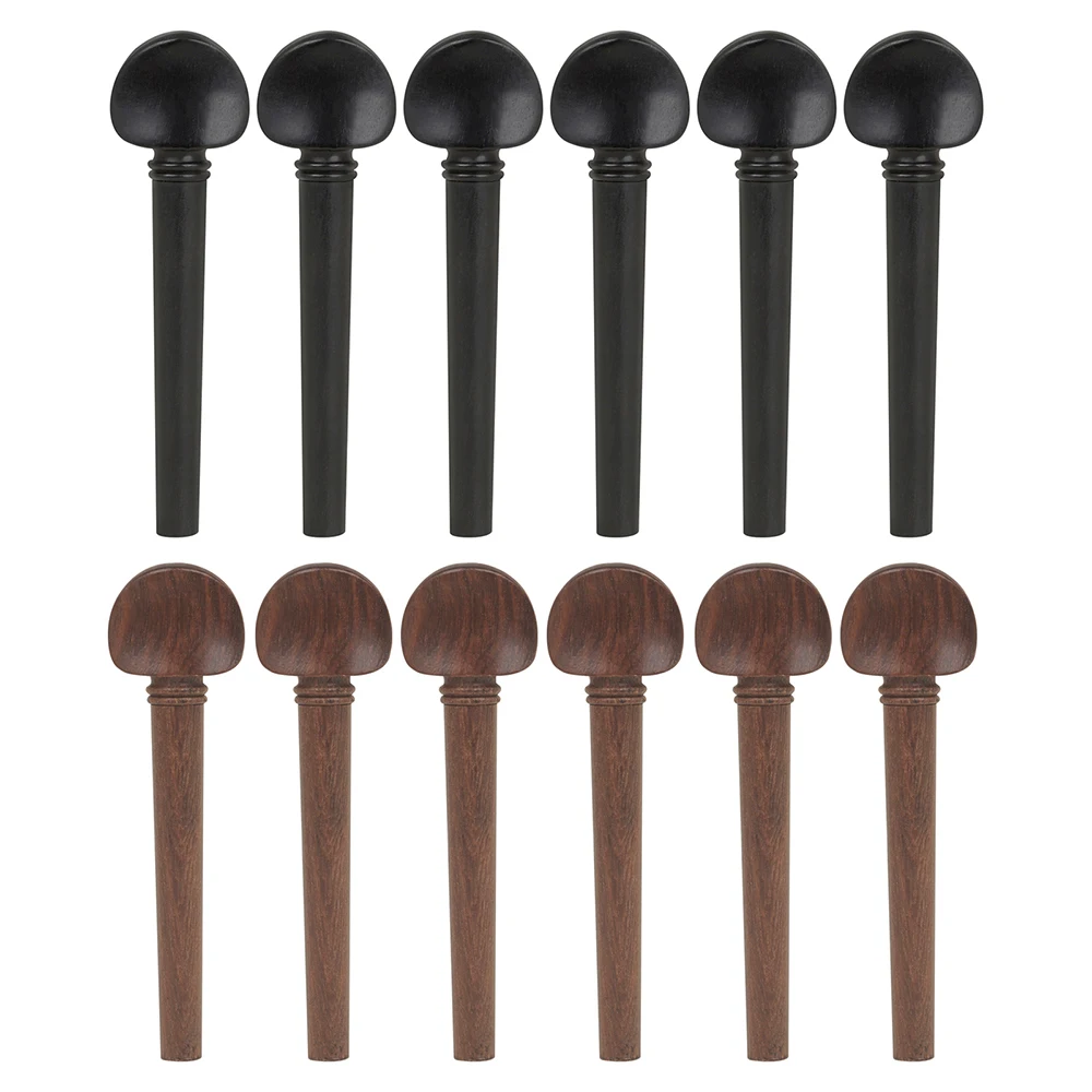 Description Picture 2 of item12 Pcs/Set Oud String Pegs Mahogany Ebony High Quality Oud Lute Tuning Shaft Replacement Parts Musical Instrument Accessories