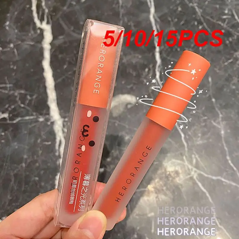 

5/10/15PCS Matte Lipstick Waterproof Velvety Matte Lipstick For Lips Korean Cosmetics Trendy In-demand Lip Gloss