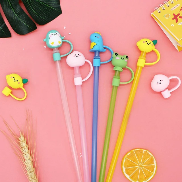 Silicone Animals Straw Cover, BetterJonny Cute Straw Reusable Cap