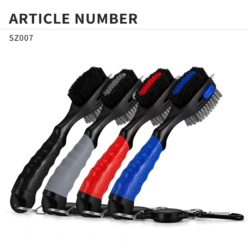 PGM Golf Club Brush Double-sided Clean PP Hair Plus Stianless Steel Portable Hook Golf Accessories SZ007 5