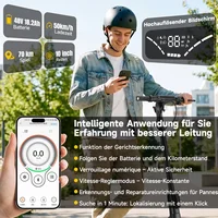 Vente flash - Trottinette électrique TODIMART X5S 2000W à double moteur, 48V 18.2Ah, vitesse maximale de 50 km/h, autonomie de 70 km, pliable, roues de 10 pouces, tout-terrain, pour adultes 2