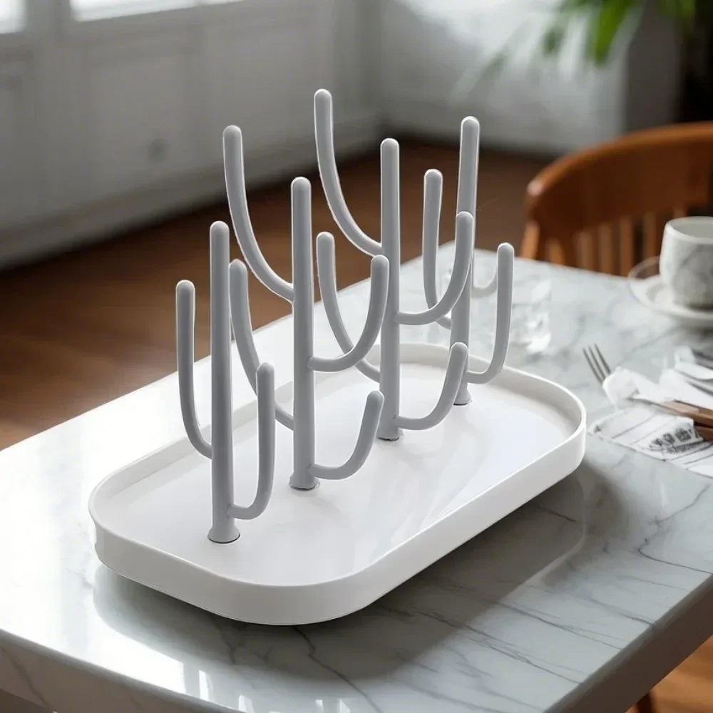 Dust-Free Bottle Shelf Drying Rack Multifunctional Folding Draining Pacifier Pacifier Filter Water Shelf Storage Box bottle drying rack baby bottle drying rack feeding bottle drying rack