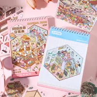 Mr Paper 49 шт., серия Sunny Town, миниатюрная книга с наклейками для создания сцены для DIY, справочник для студентов, подарки на сезон «Снова в школу» — изображение 5