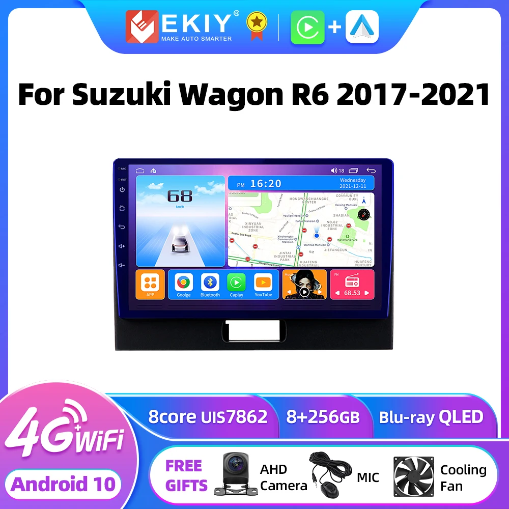 

EKIY T7 Android Car Radio For Suzuki Wagon R6 2017-2021 Multimedia Video Player Carplay Navigation Stereo No 2din Head unit DVD