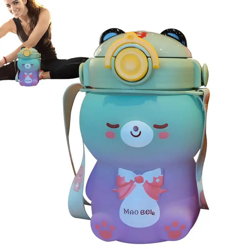 Toddler Cups With Straws Spill Proof Reusable Straw Cups For Toddlers