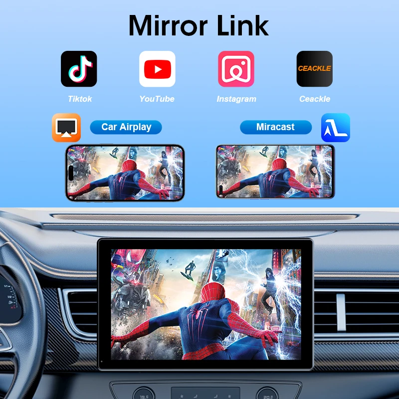 。*。様 Android Car Player HDディスプレイ Universal 7/8/9 inch Carplay Screen for Car,Carplay & Android Auto