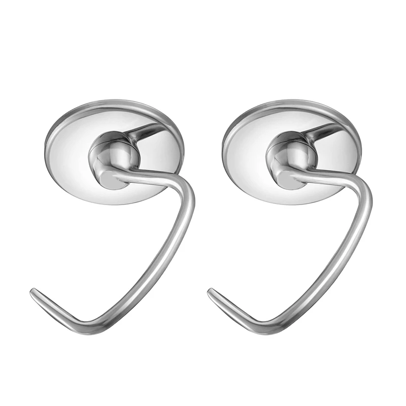 

2X Stainless Steel Dough Hook Attachment For Kitchenaid 4.5-5 Quart Tilt Head Stand Mixer, Replacement Parts Bread Hooks