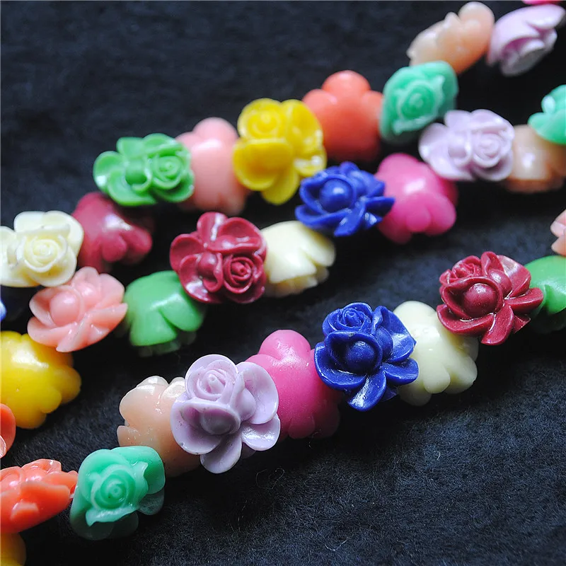 

35PCS 15MM Clay Flower Matching Beads Multi Colors For Women DIY Jewelry Making Accessories Wholesale Price Free Shippings